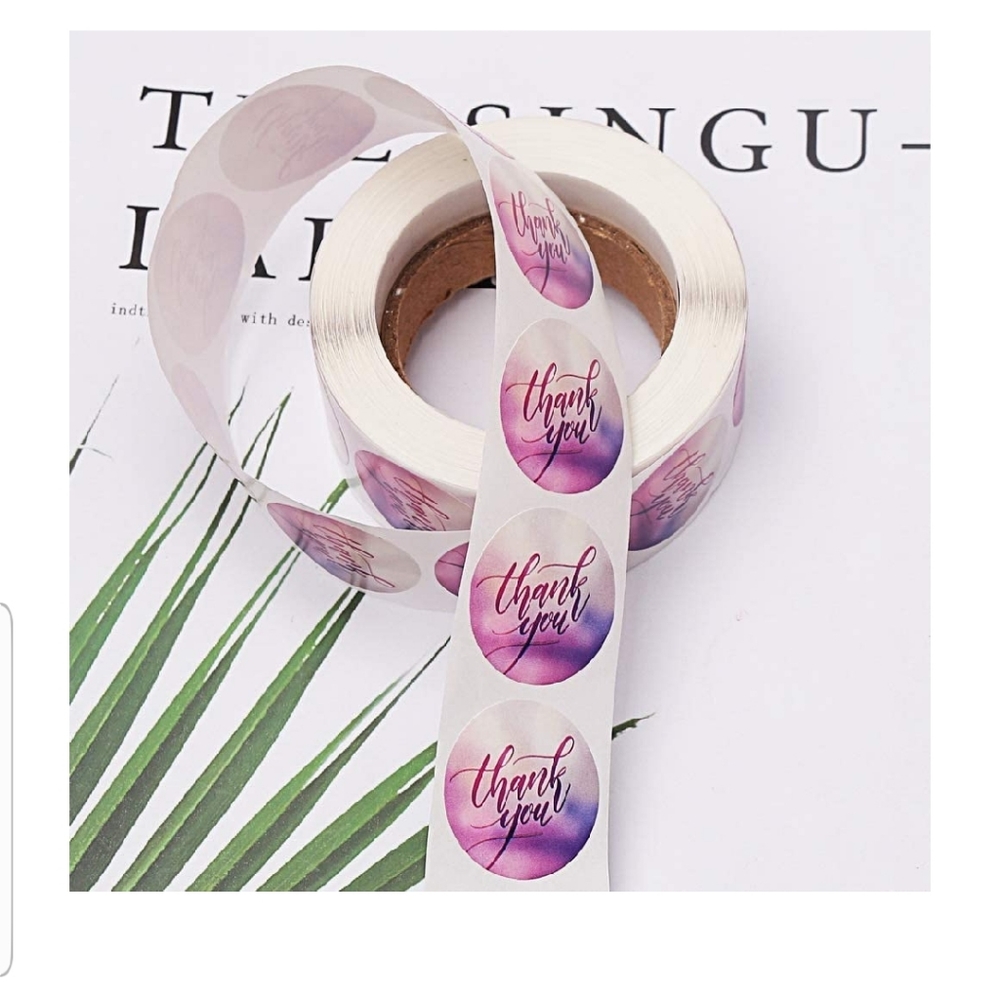 200 ct  SMALL 1 " Thank You Stickers